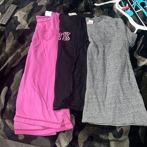3 Victoria Secret PINK tshirts